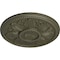 Ekena Millwork Edinburgh Ceiling Medallion (Fits Canopies up to 5 1/4"), Hand-Painted Witch Hazel, 18"OD x 1 3/4"P CM18EDWHF - alternate 2